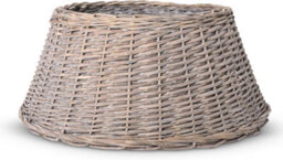 Olsen & Smith Natural Willow Christmas Tree Skirt, Rustic Wicker Xmas Tree Base Cover For Artificial Christmas Tree 26X58Cm