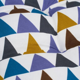 Colorful Geometric High Back Chair Cushion Seat Pad With Tie Garden Outdoor Indoor - thumbnail 2