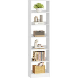 Modern Tall Narrow Bookcase With Adjustable Shelves - thumbnail 4