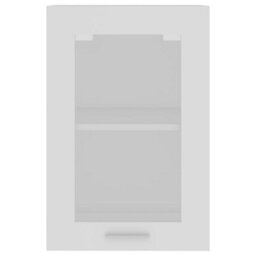 Vidaxl Hanging Glass Cabinet Lyon White 40X31X60 Cm Engineered Wood - thumbnail 7