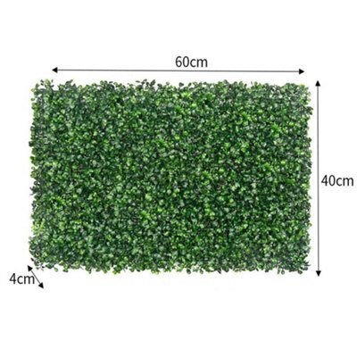 12X Artificial Greenery Wall Hedge Grass Fence Plant Fake Mat Foliage Panel - image 1