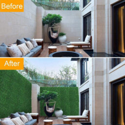 12X Artificial Greenery Wall Hedge Grass Fence Plant Fake Mat Foliage Panel - thumbnail 7