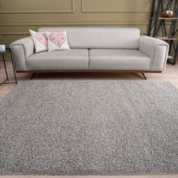 The Rugs Grey Soft Plain Design Fluffy Shaggy Rugs And Runners High Pile Living Room Kitchen Hallway 380 - thumbnail 9