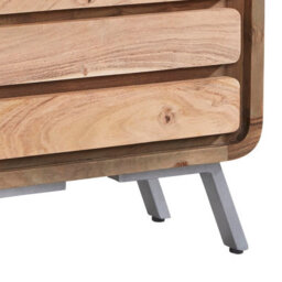 Wyld Haus Los Angeles Reclaimed Wood & Metal 4-Drawer Wide Chest - thumbnail 5