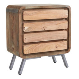Wyld Haus Los Angeles Reclaimed Wood & Metal 4-Drawer Wide Chest - thumbnail 3