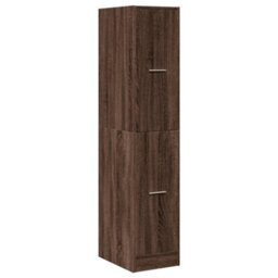 Walplus Apothecary Cabinet Brown Oak 30X41X144.5 Cm Engineered Wood - thumbnail 3