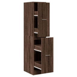Walplus Apothecary Cabinet Brown Oak 30X41X144.5 Cm Engineered Wood - thumbnail 2