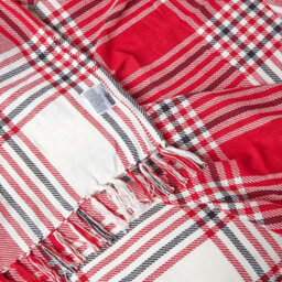 Homescapes Red Tartan Check Sofa And Bed Throw, 150 X 200 Cm - thumbnail 8