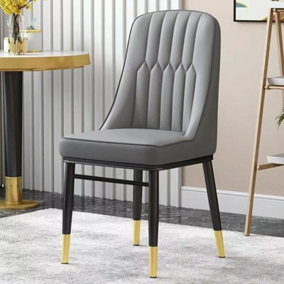 2 Commercial Dining Chairs Faux Leather Padded Metal Frame Cafe Bistro Chairs - image 1