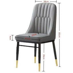 2 Commercial Dining Chairs Faux Leather Padded Metal Frame Cafe Bistro Chairs - thumbnail 2
