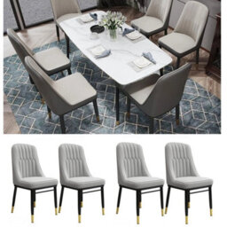 2 Commercial Dining Chairs Faux Leather Padded Metal Frame Cafe Bistro Chairs - thumbnail 6