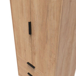 Fuji 2 Door 2 Drawer Wardrobe In Nebraska Oak (Ready Assembled) - thumbnail 6