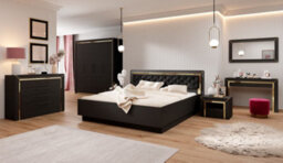 Arte Sophisticated Black Wall Mirror H640mm W1200mm D30mm - Bold Design For Contemporary Spaces - thumbnail 3
