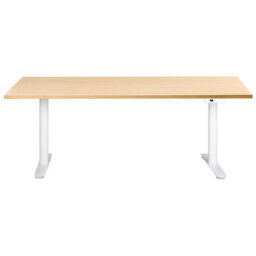 Beliani Electric Adjustable Standing Desk Destinas Light Brown/ White 180 Cm 72 Cm - thumbnail 5