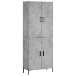 Berkfield Highboard Concrete Grey 69.5X34X180 Cm Engineered Wood - thumbnail 2
