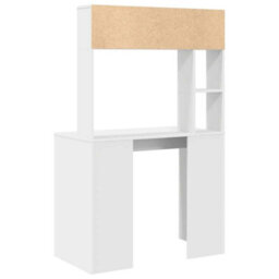Walplus Desk With Shelf White 91 X 50 X 149 Cm Engineered Wood - thumbnail 7