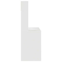 Walplus Desk With Shelf White 91 X 50 X 149 Cm Engineered Wood - thumbnail 6