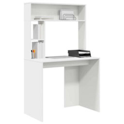 Walplus Desk With Shelf White 91 X 50 X 149 Cm Engineered Wood - thumbnail 3