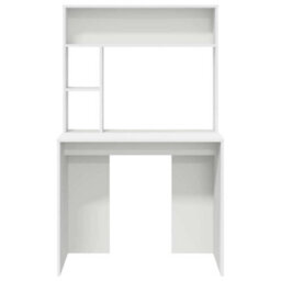 Walplus Desk With Shelf White 91 X 50 X 149 Cm Engineered Wood - thumbnail 5