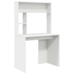 Walplus Desk With Shelf White 91 X 50 X 149 Cm Engineered Wood - thumbnail 2