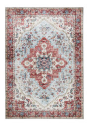 Washable Rug, Bordered Rug, Floral Traditional Rug, Persian Rug For Bedroom, Living Room, & Dining Room-67 X 200Cm (Runner)