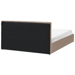 Beliani Ottoman Bed Velvet Dreux 160 X 200 Cm (Eu King Size) Taupe - thumbnail 8