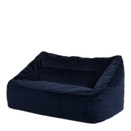 icon Cecilia Bean Bag Sofa Midnight Blue Giant Velvet Bean Bag Chair - thumbnail 3