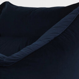 icon Cecilia Bean Bag Sofa Midnight Blue Giant Velvet Bean Bag Chair - thumbnail 5