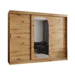 Arte Exquisite Oak Artisan Lucy Sliding Door Wardrobe 2500mm X 2000mm X 620mm - A Refined Natural Storage Masterpiece - thumbnail 1