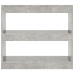Berkfield Book Cabinet/room Divider Concrete Grey 80X30X72 Cm - thumbnail 3