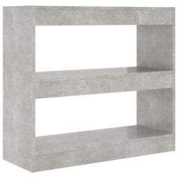 Berkfield Book Cabinet/room Divider Concrete Grey 80X30X72 Cm - thumbnail 2