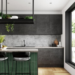 Alloy Brooklyn Concrete Kitchen Splashback - 3050mm X 750mm X 4mm - thumbnail 3