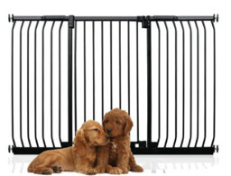 Bettacare Extra Tall Elite Dog Gate, 170Cm - 179Cm, Matt Black, Extra Tall 96.8Cm In Height, Pressure Fit Pet Gate - thumbnail 1
