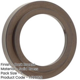 Loops Elegant Dark Bronze Stepped Outer Rose For Escutcheons - Solid Brass Key Hole Cover - thumbnail 2