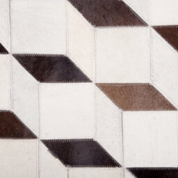 Beliani Rug Alpkoy White 140 X 200 Cm Leather - thumbnail 5