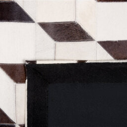 Beliani Rug Alpkoy White 140 X 200 Cm Leather - thumbnail 6