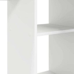 Berkfield White Computer Desk White Engineered Wood Medium Computer Desk - thumbnail 7