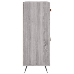 Berkfield Modern Sideboard Grey Sonoma 69.5X34X90 Cm Engineered Wood - thumbnail 7