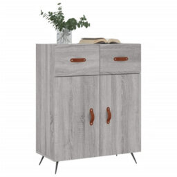 Berkfield Modern Sideboard Grey Sonoma 69.5X34X90 Cm Engineered Wood - thumbnail 3