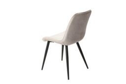 Core Products Aspen White 100Cm Round Dining Table With 4 Natural Fabric Diamond Stitch Design Chairs - thumbnail 5