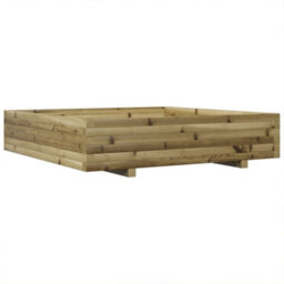Berkfield Rustic Garden Planter 110X110X26.5 Cm Impregnated Wood Pine - thumbnail 7