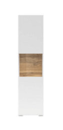 Arte Ava 05 Minimalist Tall Display Cabinet In White Matt - W360mm X H1400mm X D300mm - thumbnail 3