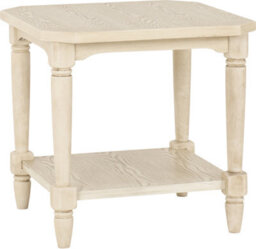 Seconique Chantilly Side Lamp Table Distressed Antique Cream Effect - thumbnail 2