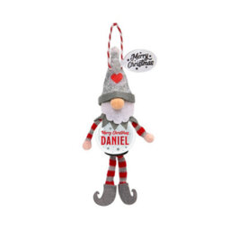 History & Heraldry Pre-Personalised Snowglobe Santa Elf Christmas Tree Decoration - Over 100 Different Names And Themes - Daniel - thumbnail 1