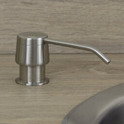 Astini Brushed Steel 270Ml Integrated Kitchen Sink Soap Dispenser