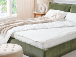 Beliani Microfibre Mattress Protector Freshguard Micro 180 X 200 Cm (Super King Size) - thumbnail 2