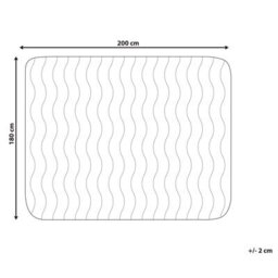 Beliani Microfibre Mattress Protector Freshguard Micro 180 X 200 Cm (Super King Size) - thumbnail 3