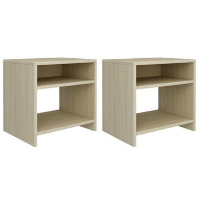 Berkfield Bedside Cabinets 2 Pcs Sonoma Oak 40X30X40 Cm Engineered Wood - image 1