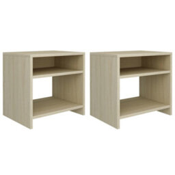 Berkfield Bedside Cabinets 2 Pcs Sonoma Oak 40X30X40 Cm Engineered Wood - thumbnail 1