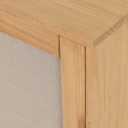 Seconique Corona Rattan 2 Door 2 Drawer Sideboard In Distressed Wax Pine And Rattan Effect - thumbnail 6